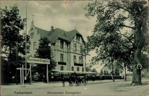 Ak Falkenhain Falkensee im Havelland, Restaurant Kronprinz