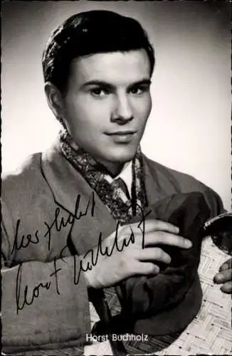 Ak Schauspieler Horst Buchholz, Portrait, Bekenntnisse des Hochstaplers Felix Krull, Autogramm