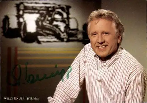 Ak Schauspieler Willy Knupp, Portrait, Autogramm, RTL plus