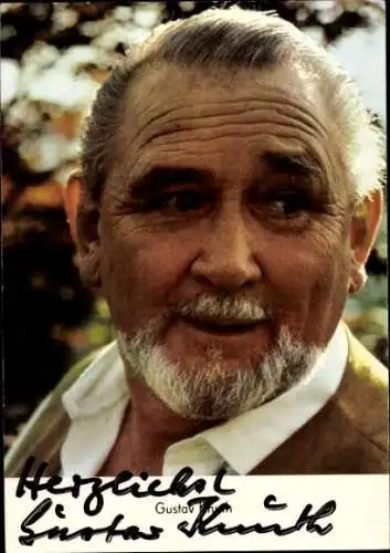 Ak Schauspieler Gustav Knuth, Portrait, Autogramm