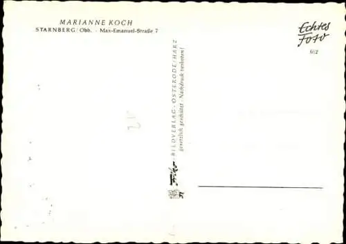 Ak Schauspielerin Marianne Koch, Portrait, Autogramm