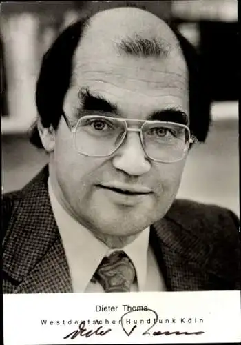 Ak Schauspieler Dieter Thoma, Portrait, Autogramm
