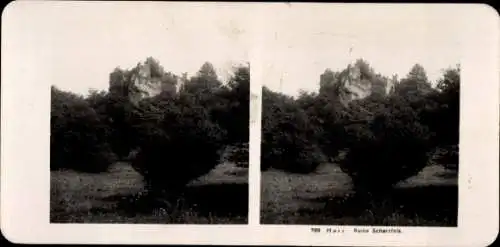 Stereo Foto Bad Lauterberg im Harz, Ruine Scharzfels