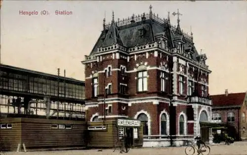 Ak Hengelo Overijssel Niederlande, Bahnhof