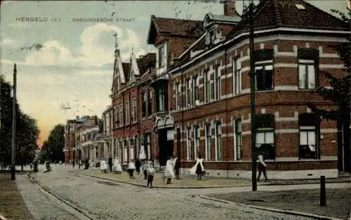 Ak Hengelo Overijssel, Enschedesche Straße