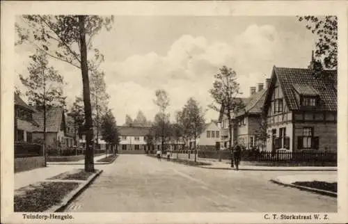 Ak Hengelo Overijssel, CT Storkstraat WZ, Tuindorp