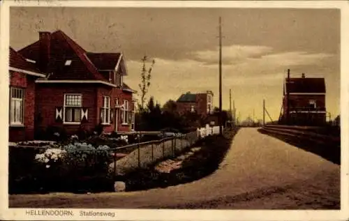 Ak Hellendoorn-Overijssel, Stationsweg