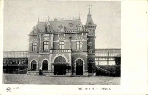 Ak Hengelo Overijssel Niederlande, Bahnhof