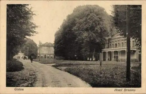 Ak Gieten Drenthe Niederlande, Hotel Braams