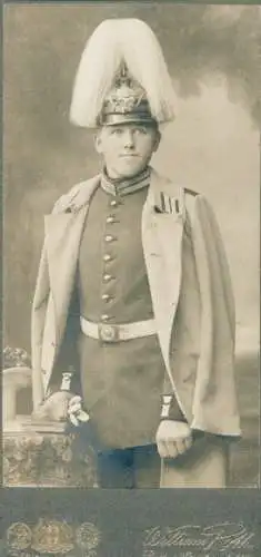 CDV Berlin, Deutscher Soldat in Uniform, Standportrait