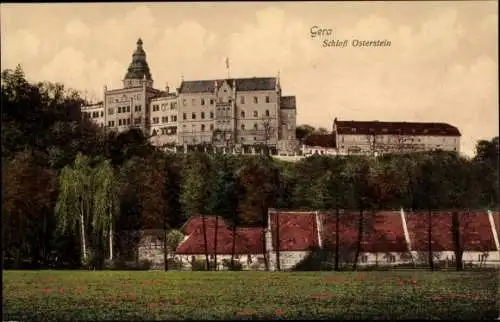 Ak Gera in Thüringen, Schloss Osterstein