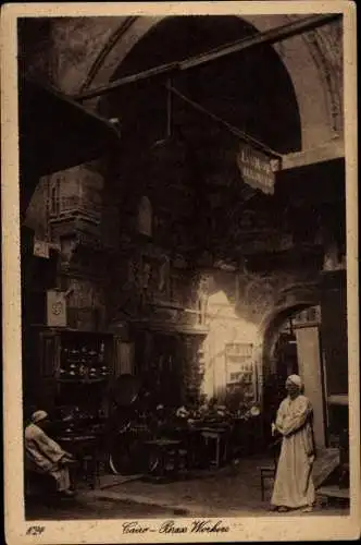 Ak Kairo Kairo Ägypten, Messingarbeiter