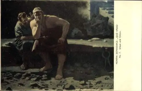 Künstler Ak Stachiewicz, Piotr, Henryk Sienkiewicz, Quo Vadis Nr. 7, Ursus und Chilon