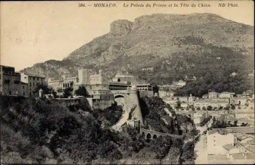 Ak Monaco, Der Fürstenpalast und der Hundekopf