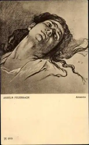 Künstler Ak Feuerbach, A., Amazone