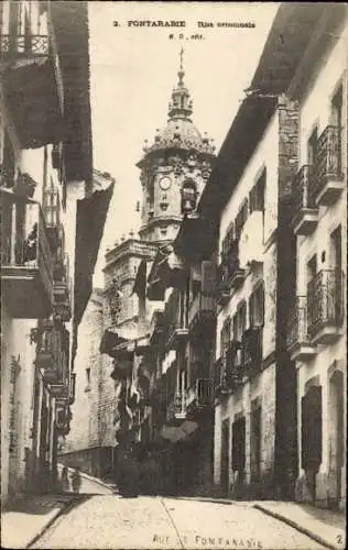 Ak Fuenterrabia Baskenland, Rue Principale