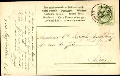 Präge Passepartout Ak Souvenir, Wappen, Vergissmeinnicht