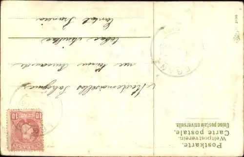 Präge Ak Blumenstrauß, Maiglöckchen