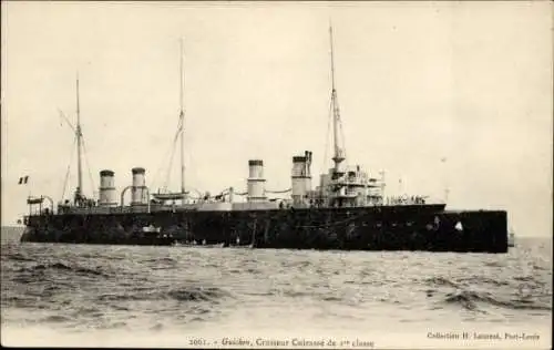Ak Französisches Kriegsschiff, Panzerkreuzer 1. Klasse Guichen