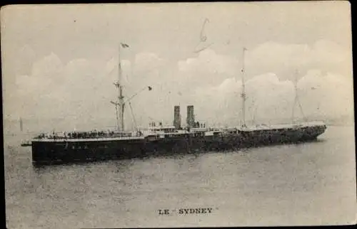 Ak Dampfschiff Sydney, Messageries Maritimes