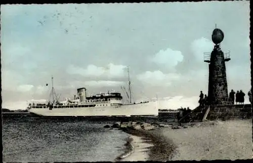 Ak Fährschiff MS Dania, Travemünde-Kopenhagen