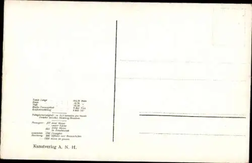 Ak Dampfschiff König Friedrich August, HAPAG
