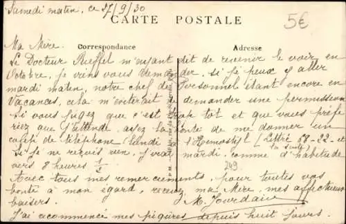 Ak Précy sur Oise, Kirche, Innenansicht