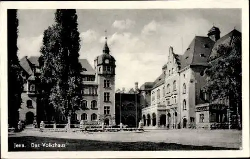 Ak Jena, Blick auf das Volkshaus