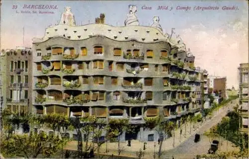 Ak Barcelona Katalonien, Casa Milà