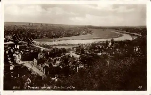 Ak Dresden, Panorama, Brücke