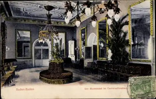 Ak Baden Baden am Schwarzwald, Konversationshaus, Blumensaal