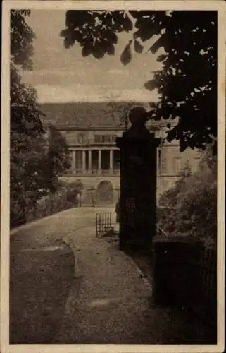 Ak Weimar in Thüringen, Blick auf das Schloss von der Sternbrücke