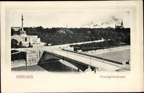 Ak München Bayern, Prinzregentenbrücke