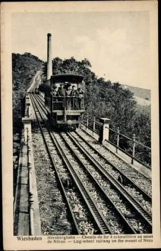 Ak Wiesbaden in Hessen, Nerobergbahn