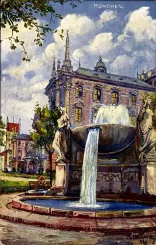 Ak München, Nornenbrunnen