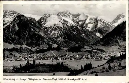 Ak Oberstdorf im Oberallgäu, Panorama, Berge