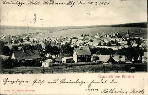 Ak Braunlage im Oberharz, Blick vom Hütteberg