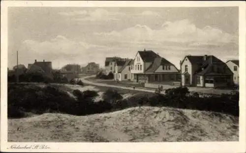 Ak Nordseebad Sankt Peter Ording, Teilansicht