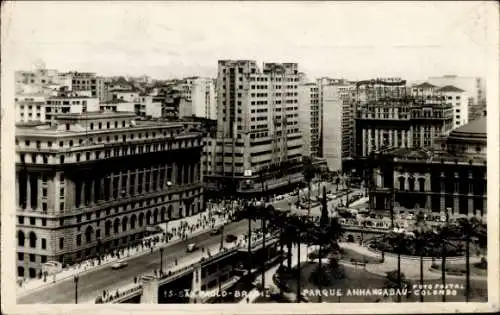 Ak São Paulo Brasilien, Parque Anhangabau-Colombo