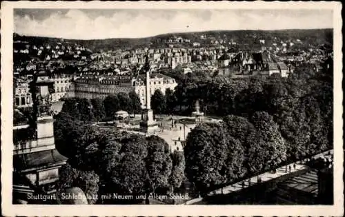 Ak Stuttgart in Württemberg, Schlossplatz, Schloss