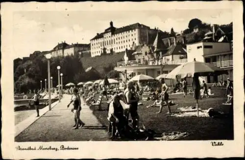 Ak Meersburg am Bodensee, Strandbad