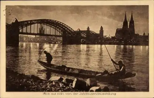 Ak Köln, Blick von der Jahrtausendausstellung