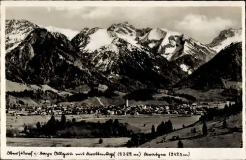 Ak Oberstdorf im Oberallgäu, Panorama, Berge