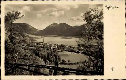 Ak Schliersee in Oberbayern, Panorama