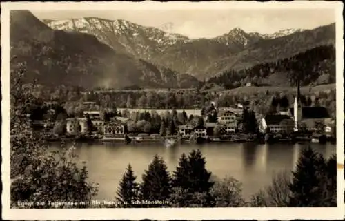 Ak Egern am Tegernsee Oberbayern, Blauberge, Schildenstein