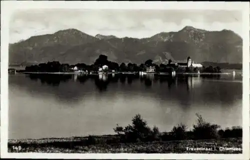 Ak Fraueninsel Chiemsee Oberbayern, Panorama