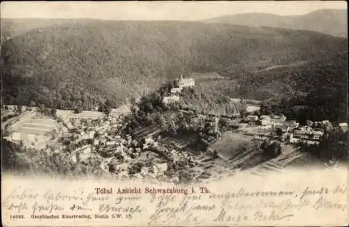 Ak Schwarzburg in Thüringen, Panorama