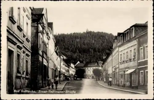 Ak Bad Gottleuba in Sachsen, Ernst Thälmann Straße, Konditorei