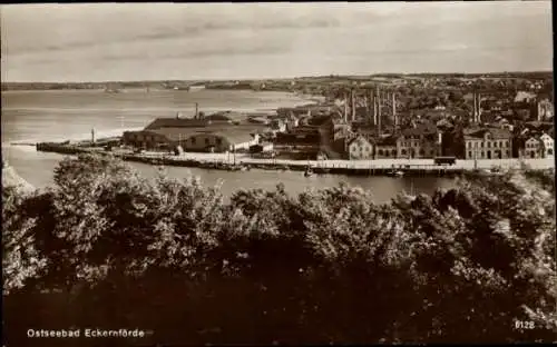 Ak Ostseebad Eckernförde, Panorama