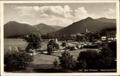 Ak Bad Wiessee in Oberbayern, Seepromenade